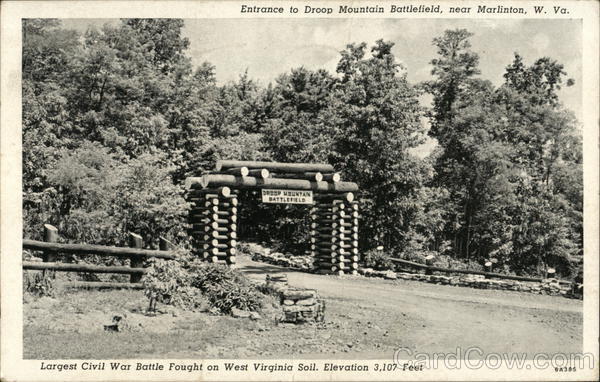 Entrance to Droop Mountain Battlefield Marlinton West Virginia