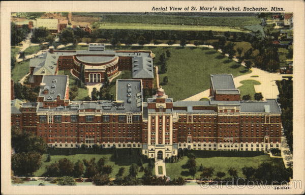 Aerial View of St. Mary's Hospital Rochester Minnesota