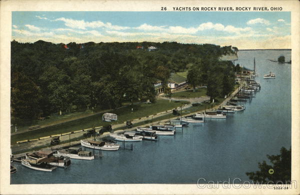 Yachts on Rocky River Ohio