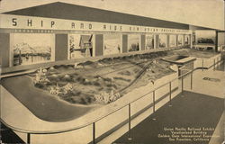 Union Pacific Railroad Exhibit, Vacationland Building Postcard