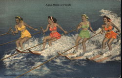 Aqua Maids of Florida Cypress Gardens, FL Postcard Postcard Postcard