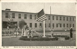 Hearts are Stirred As Old Glory Goes Aloft at Camp Endicott Postcard