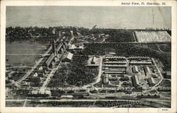 Aerial View, Ft. Sheridan, Ill. Postcard