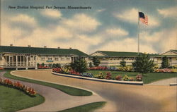 New Station Hospital Fort Devens, MA Postcard Postcard Postcard