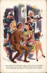 Tune In! Stage Door Canteen Comic Postcard Postcard Postcard