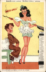 Showing Up For "Mess Call" Postcard