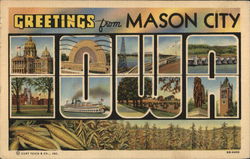 Greetings From Mason City, Iowa Postcard