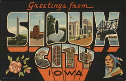 Greetings From Sioux City, Iowa Postcard Postcard Postcard