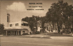 Pepper Motel Glendale, CA Postcard Postcard Postcard