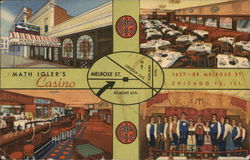 Math Igler's Casino - Home of the Singing Waiters Postcard