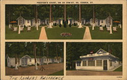 Preston's Court Corbin, KY Postcard Postcard Postcard