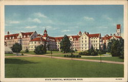 State Hospital Worcester, MA Postcard Postcard Postcard