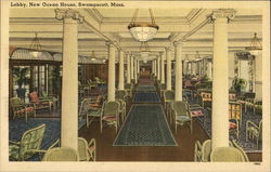 Lobby, Ocean House, Swampscott, Mass. Postcard