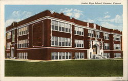 Junior High School Parsons, KS Postcard Postcard Postcard