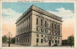 Masonic Temple, Indianapolis, Ind. Postcard