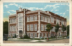 Masonic Temple Mattoon, IL Postcard Postcard Postcard