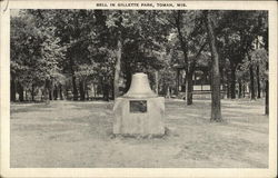 Bell in Gillette Park Postcard