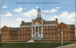 Administration Building, Veterans' Hospital Postcard