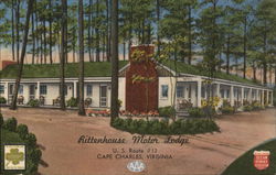 Rittenhouse Motor Lodge Cape Charles, VA Postcard Postcard Postcard