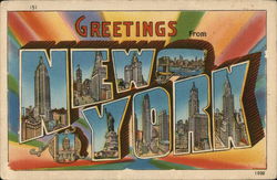 Greetings from New York Postcard