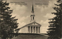 Mead Memorial Chapel, Middlebury College. Mead Memorial Chapel, Middlebury College.
