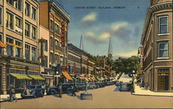 Center Street Rutland, VT Postcard Postcard Postcard