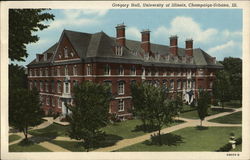 University of Illinois - Gregory Hall Postcard