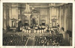 St. Mary of the Lake Seminary - Ordinations Mundelein, IL Postcard Postcard Postcard