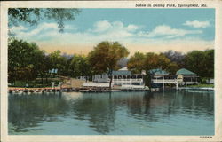 Scene in Doling Park Postcard