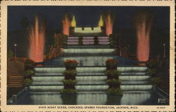 Vivid Night Scene, Cascades, Sparks Foundation Vivid Night Scene, Cascades, Sparks Foundation