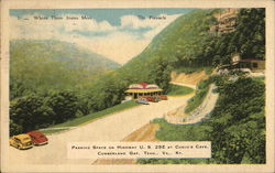 Parking Space on Highway US 25E at Cudjo's Cave Cumberland Gap, TN Postcard Postcard Postcard