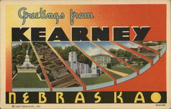 Greetings from Kearney Nebraska Postcard Postcard Postcard