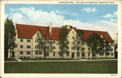 Douglass Hall at the College of Wooster Postcard