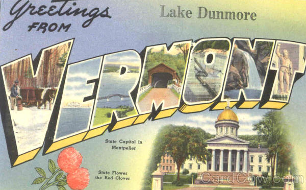 Greetings From Vermont Lake Dunmore