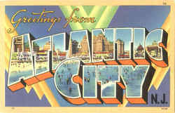 Greetings From Atlantic City New Jersey Postcard Postcard