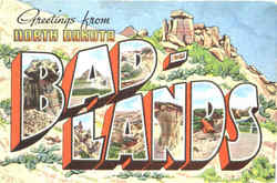 Greetings From Bad Lands Postcard