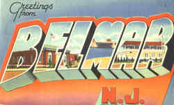 Greetings From Belmar New Jersey Postcard Postcard