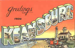 Greetings From Keansburg New Jersey Postcard Postcard