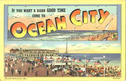 Ocean City New Jersey Postcard Postcard