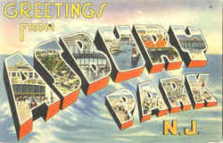 Greetings From Asbury Park Postcard