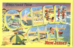 Greetings From Ocean City Postcard