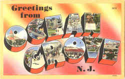 Greetings From Ocean Grove New Jersey Postcard Postcard
