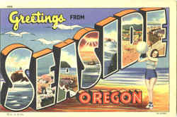 Greetings From Seaside Oregon Postcard Postcard
