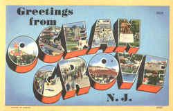 Greetings From Ocean Grove Postcard