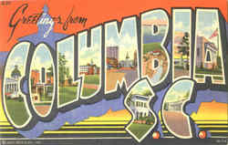 Greetings From Columbia Postcard