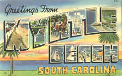 Greetings From Myrtle Beach Postcard