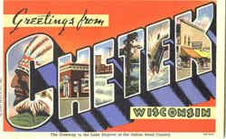 Greetings From Chetek Wisconsin Postcard Postcard