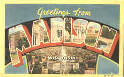 Greetings From Madison Postcard