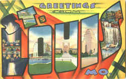 Greetings From St. Louis Postcard