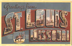 Greetings From St. Louis Postcard